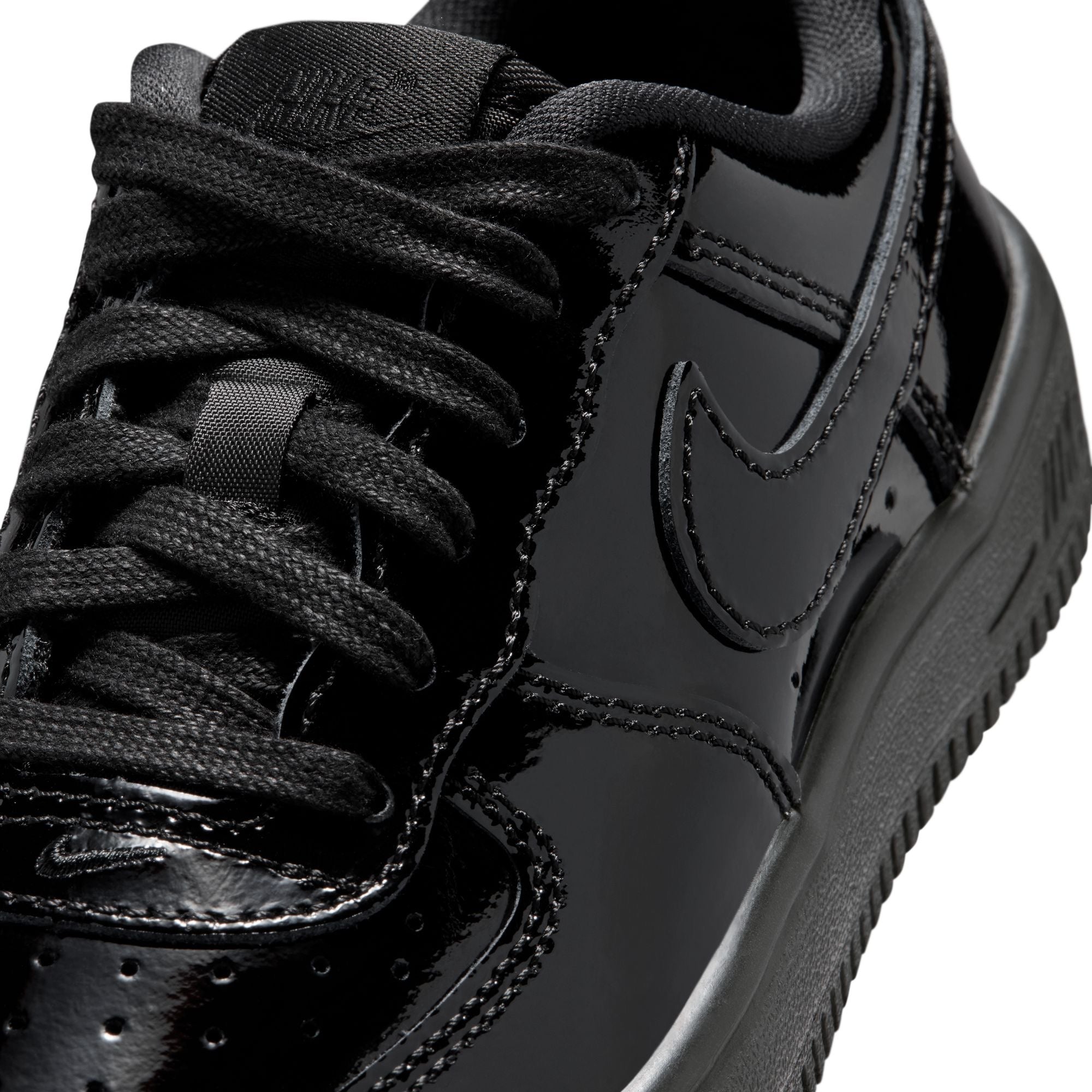 Preschool Nike Force 1 Low BP Lace 'Black' - IV2449-010