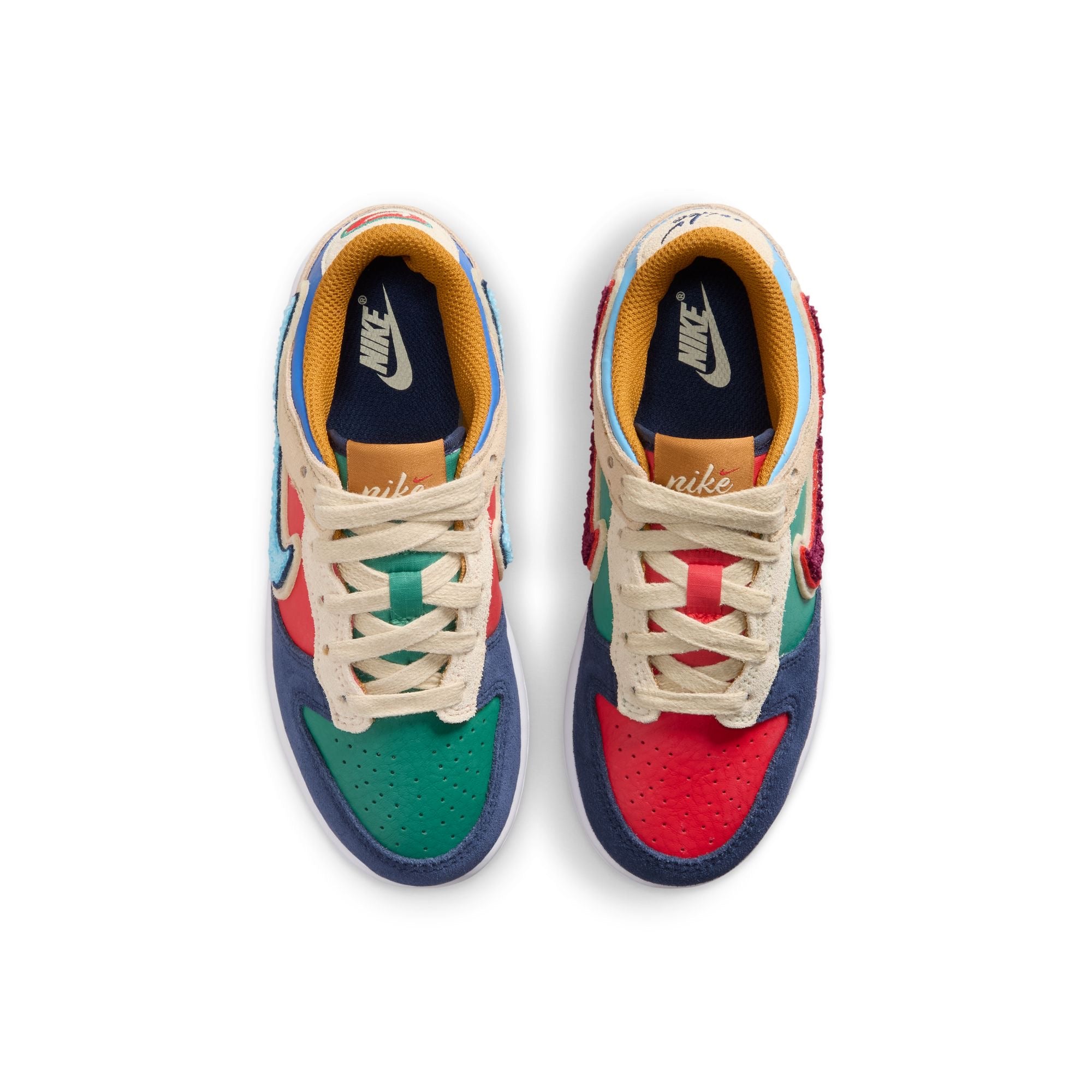 Preschool Nike Dunk Low BG 'Mismatch' - IV6202-410