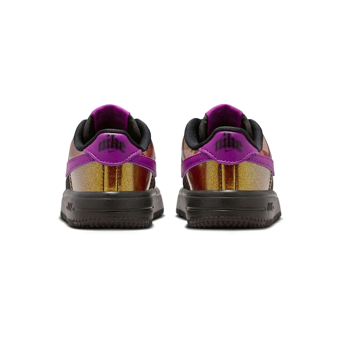 Toddler Nike Air Force 1 Low Lace 'Gold Black Berry' - IQ2739-001