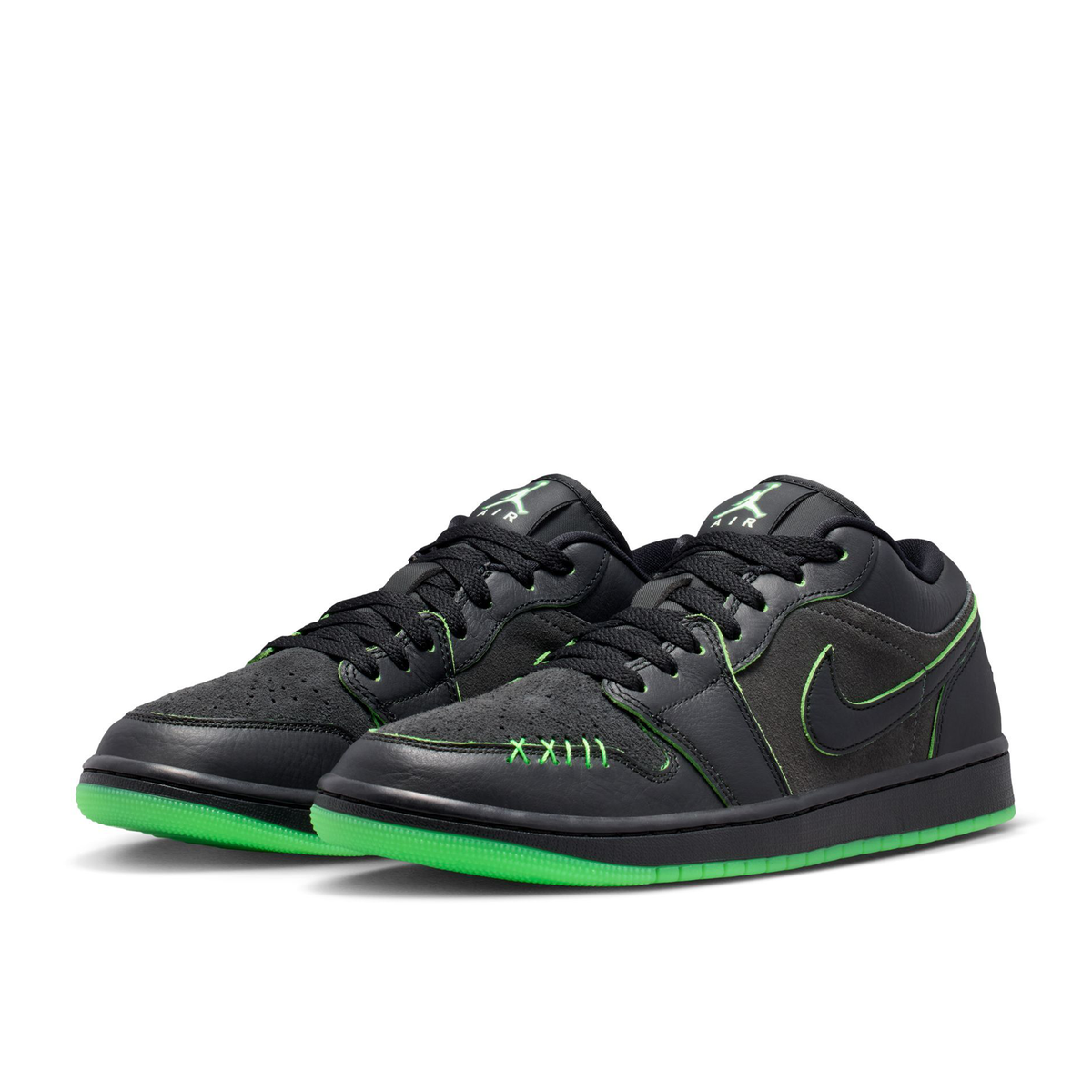 Men's Air Jordan 1 Low SE 'BLACK/BLACK-SCREAM' - IQ5494-001