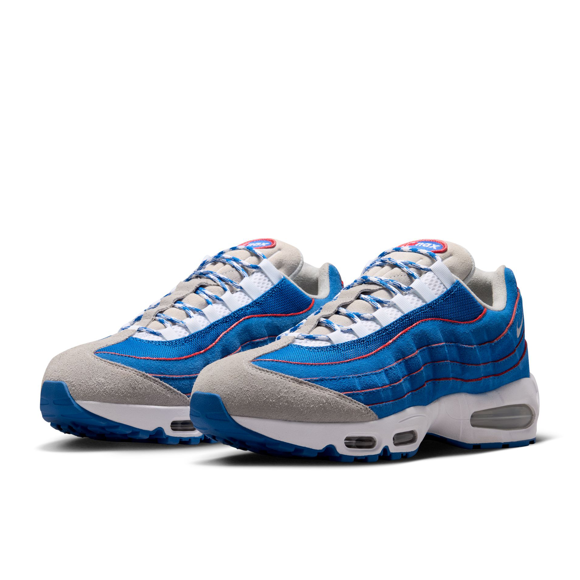 Men's Nike Air Max 95 Big Bubble 'Blue Sapphire and Action Red' - IR1944-400