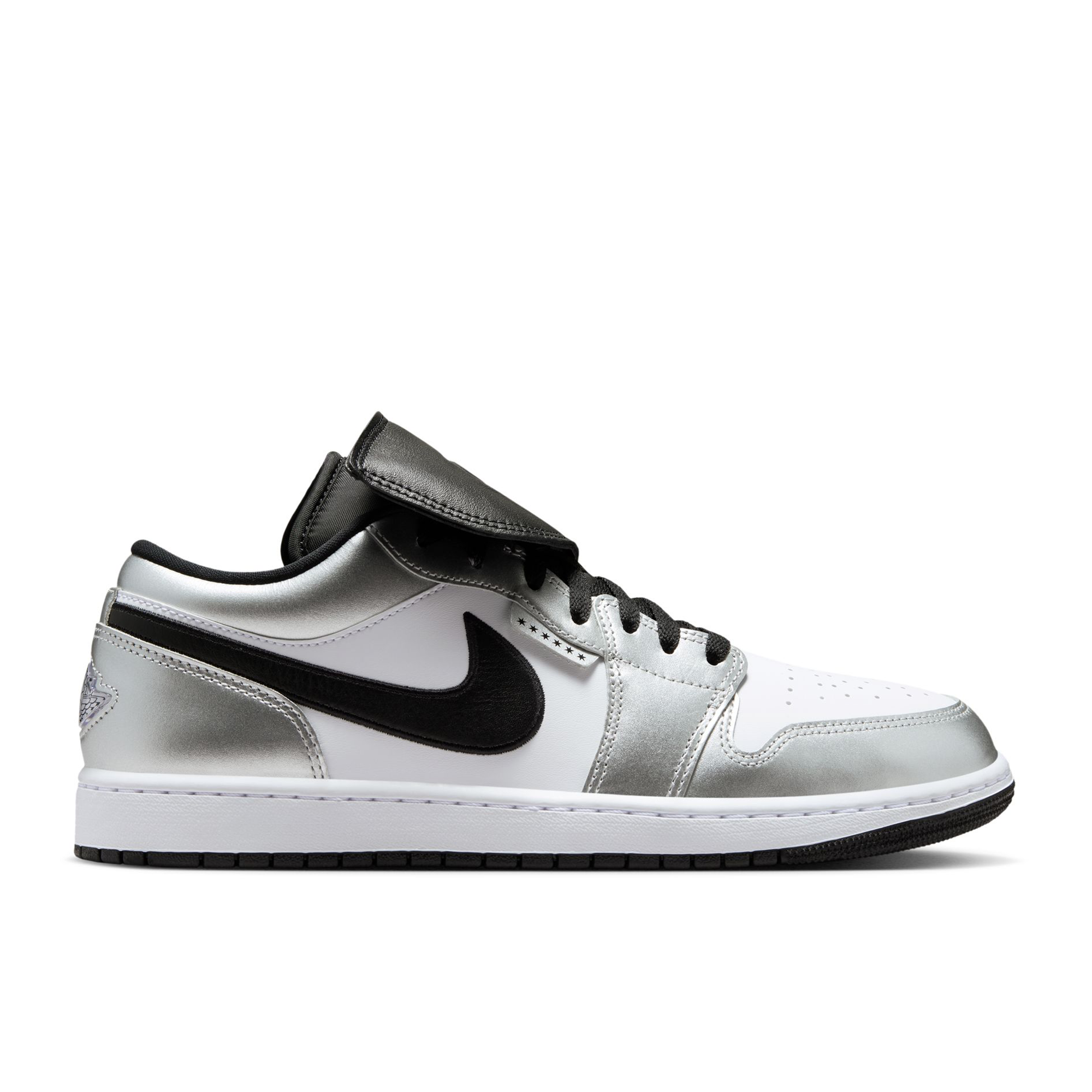 Men's Air Jordan 1 Low SE 'Metallic Silver Tiempo' - IR2278-100