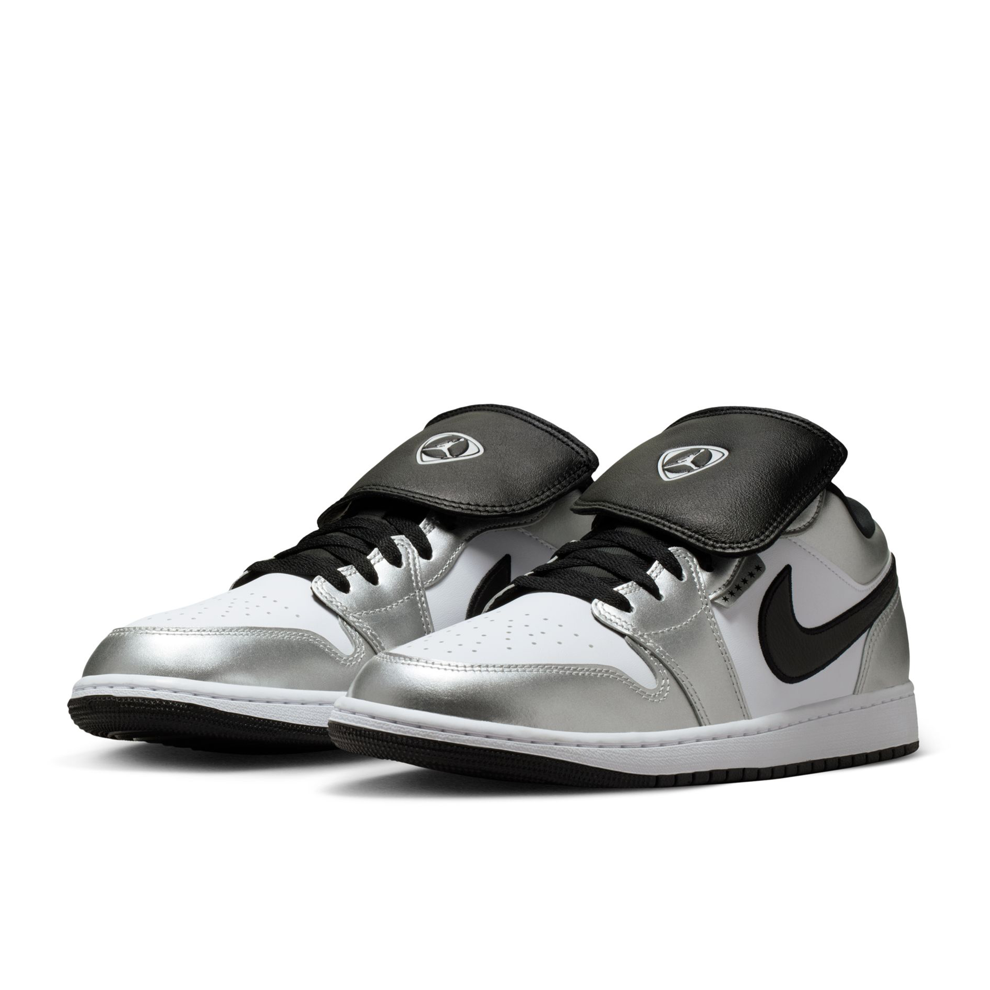Men's Air Jordan 1 Low SE 'Metallic Silver Tiempo' - IR2278-100
