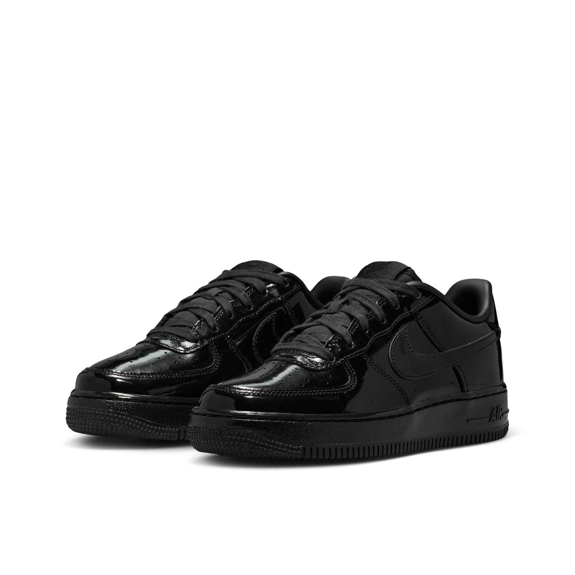 Grade School Nike Air Force 1 Low BG 'Black Patent' - IV2448-010