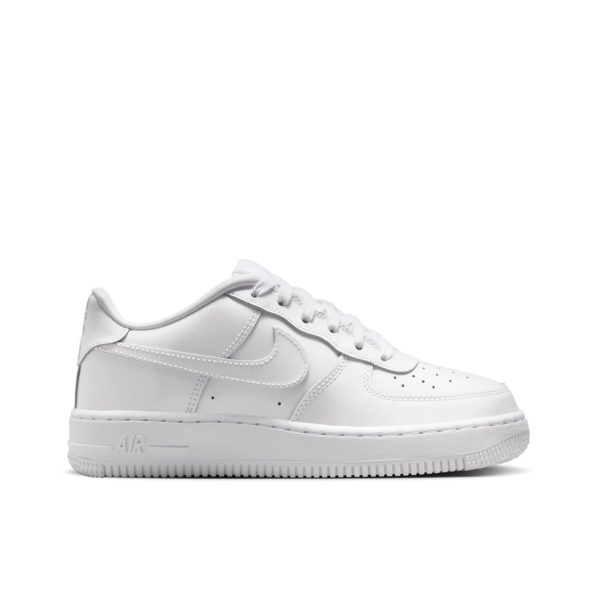 Grade School Nike Air Force 1 Low BG 'White Patent' - IV2448-100