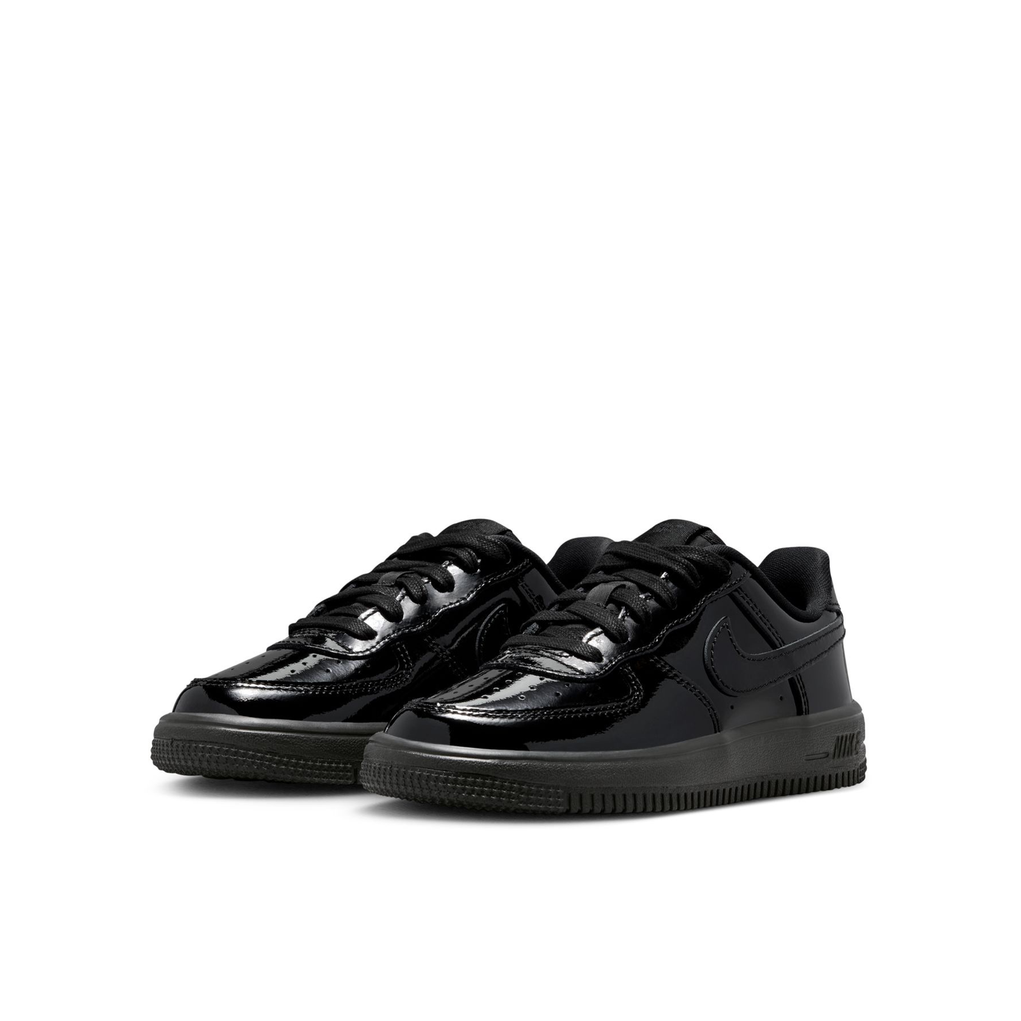 Preschool Nike Force 1 Low BP Lace 'Black' - IV2449-010