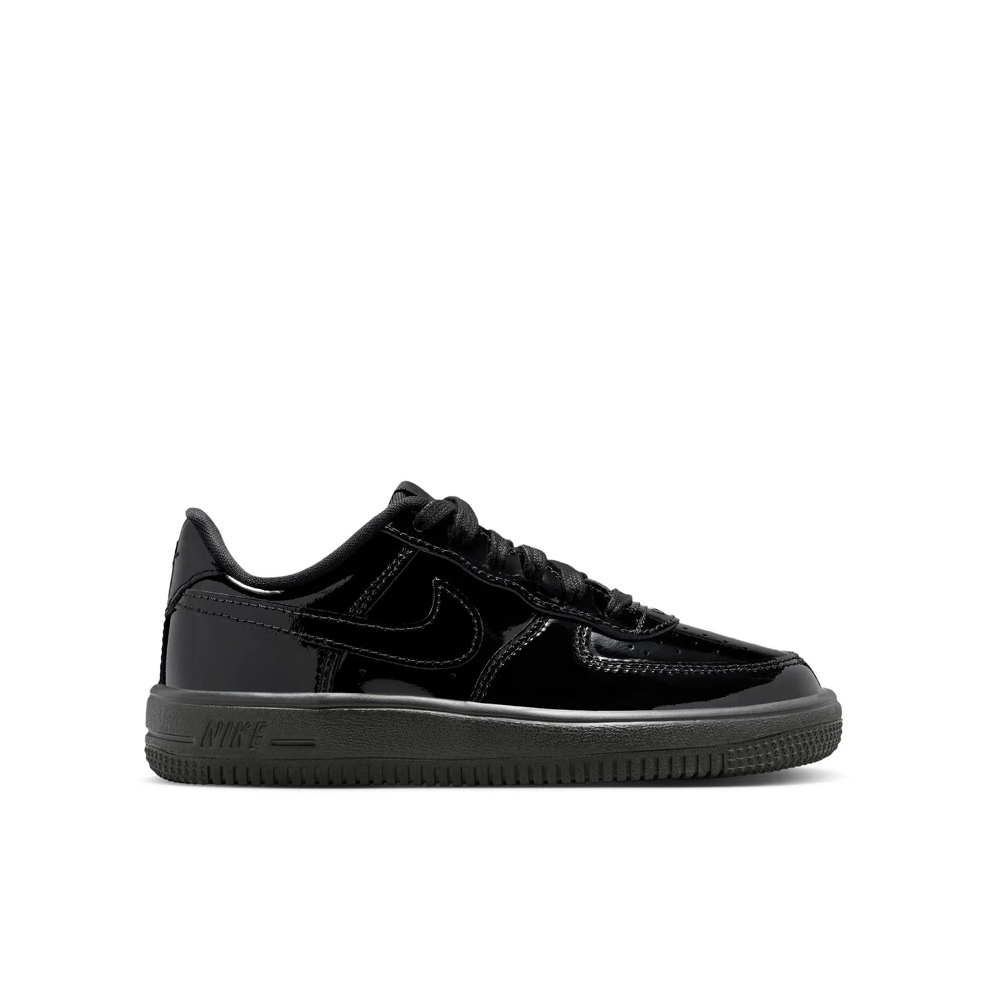 Preschool Nike Force 1 Low BP Lace 'Black' - IV2449-010