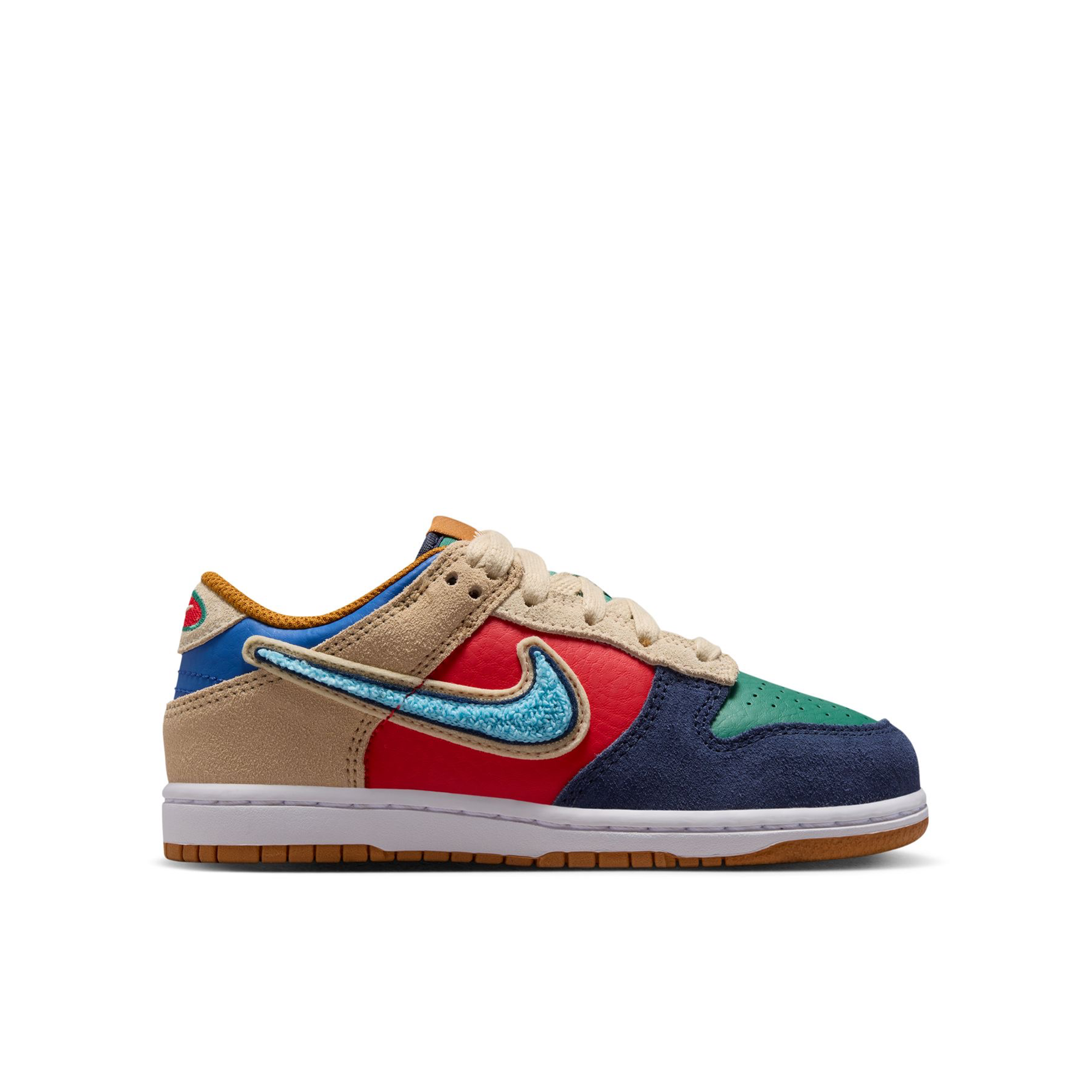 Preschool Nike Dunk Low BG 'Mismatch' - IV6202-410