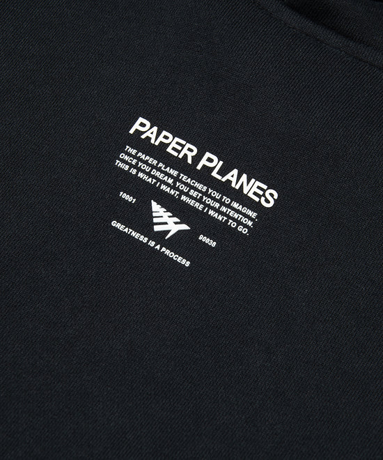 PAPER PLANES MANTRA HOODIE - BLACK - 300281