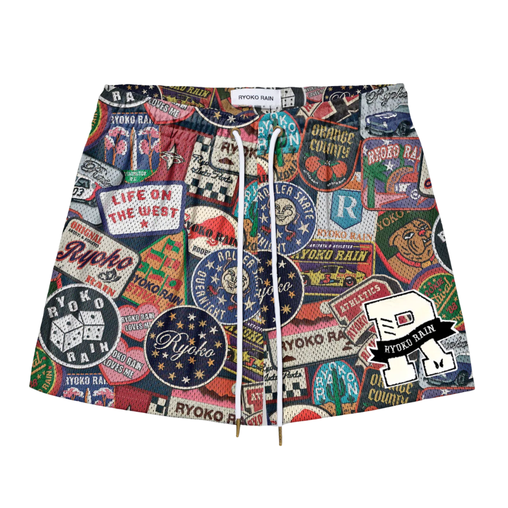 Ryoko Rain Patch Collection Shorts-Multi - RYO-SUM
