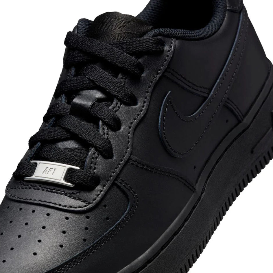 Grade School Nike Air Force 1 Low LE 'Triple Black' - DH2920-001