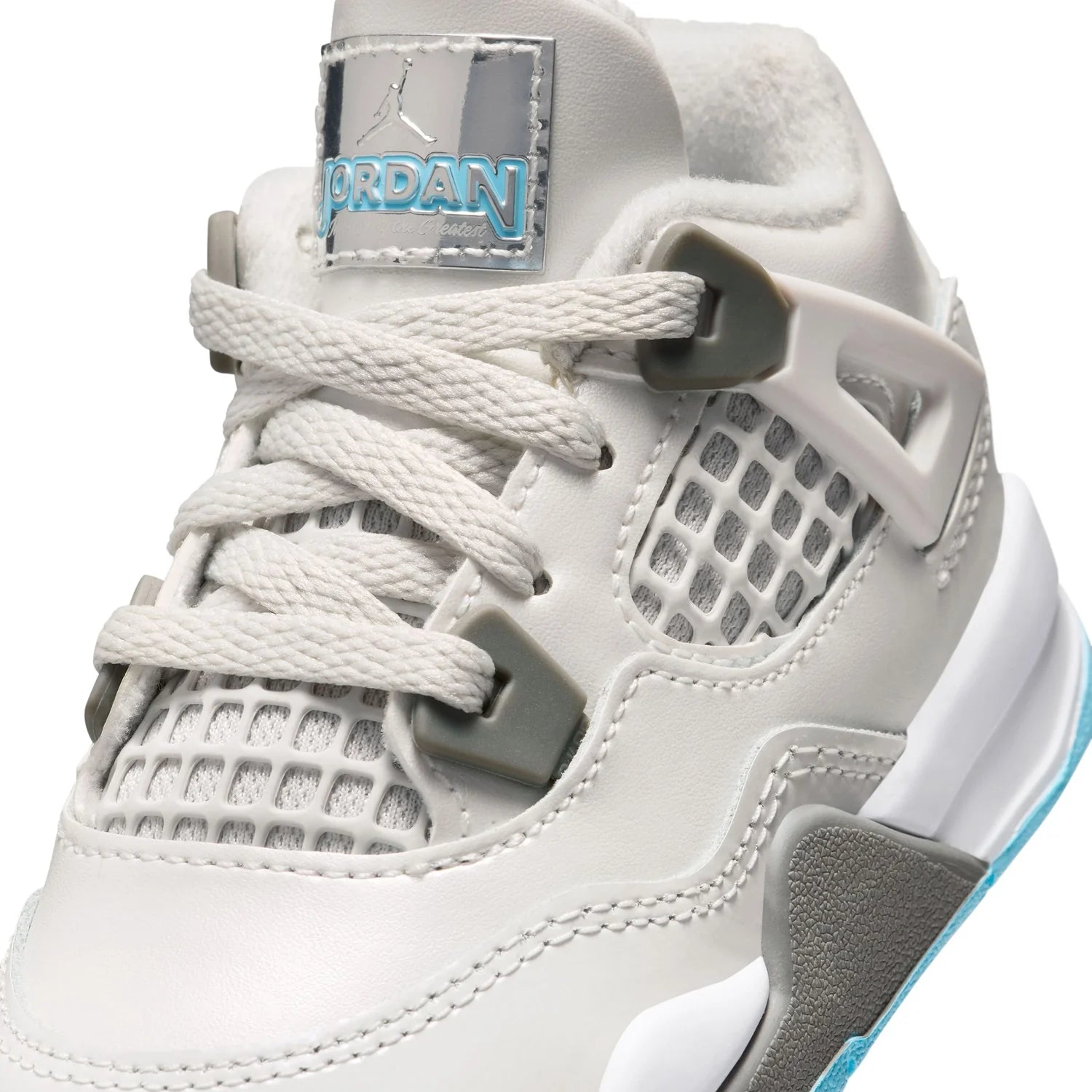 Toddler Jordan 4 Retro 'Photon Dust/Blue Chill' - HV4759-014