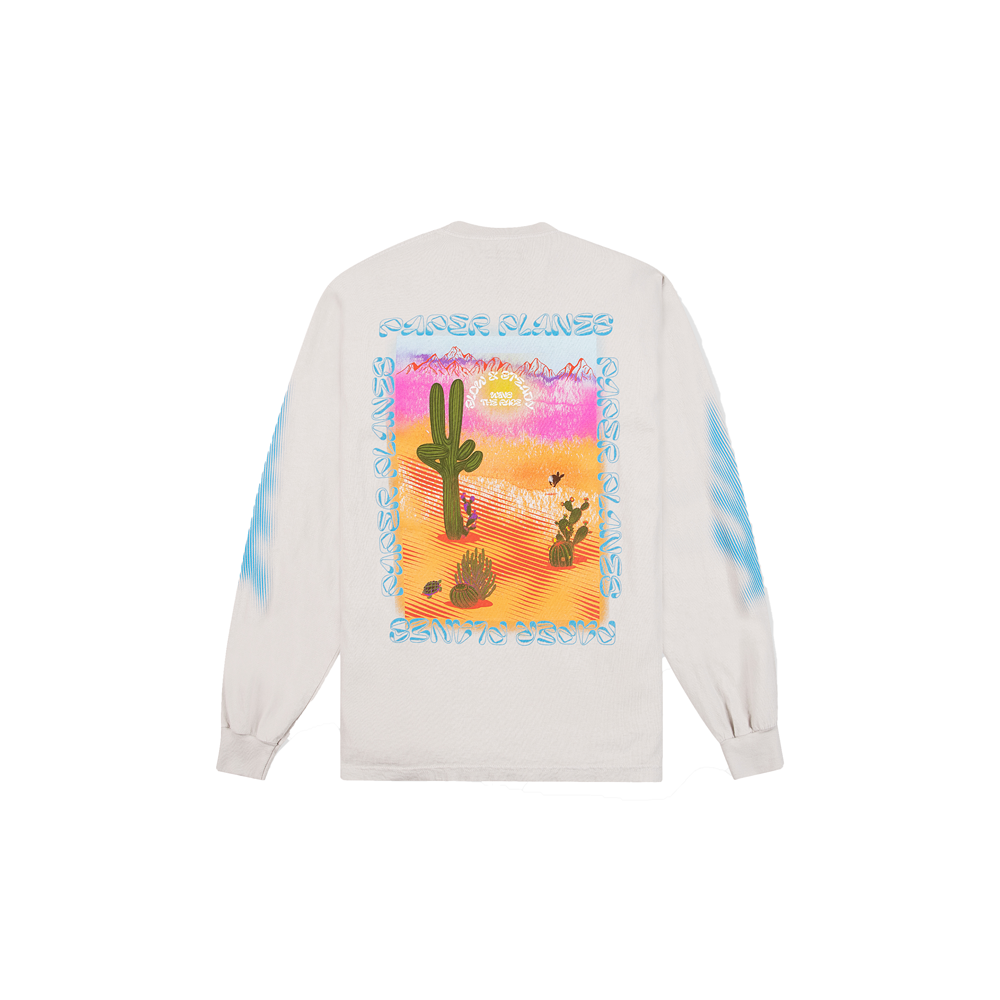 Paper Planes Slow And Steady Long Sleeve Tee-Vapor-200321