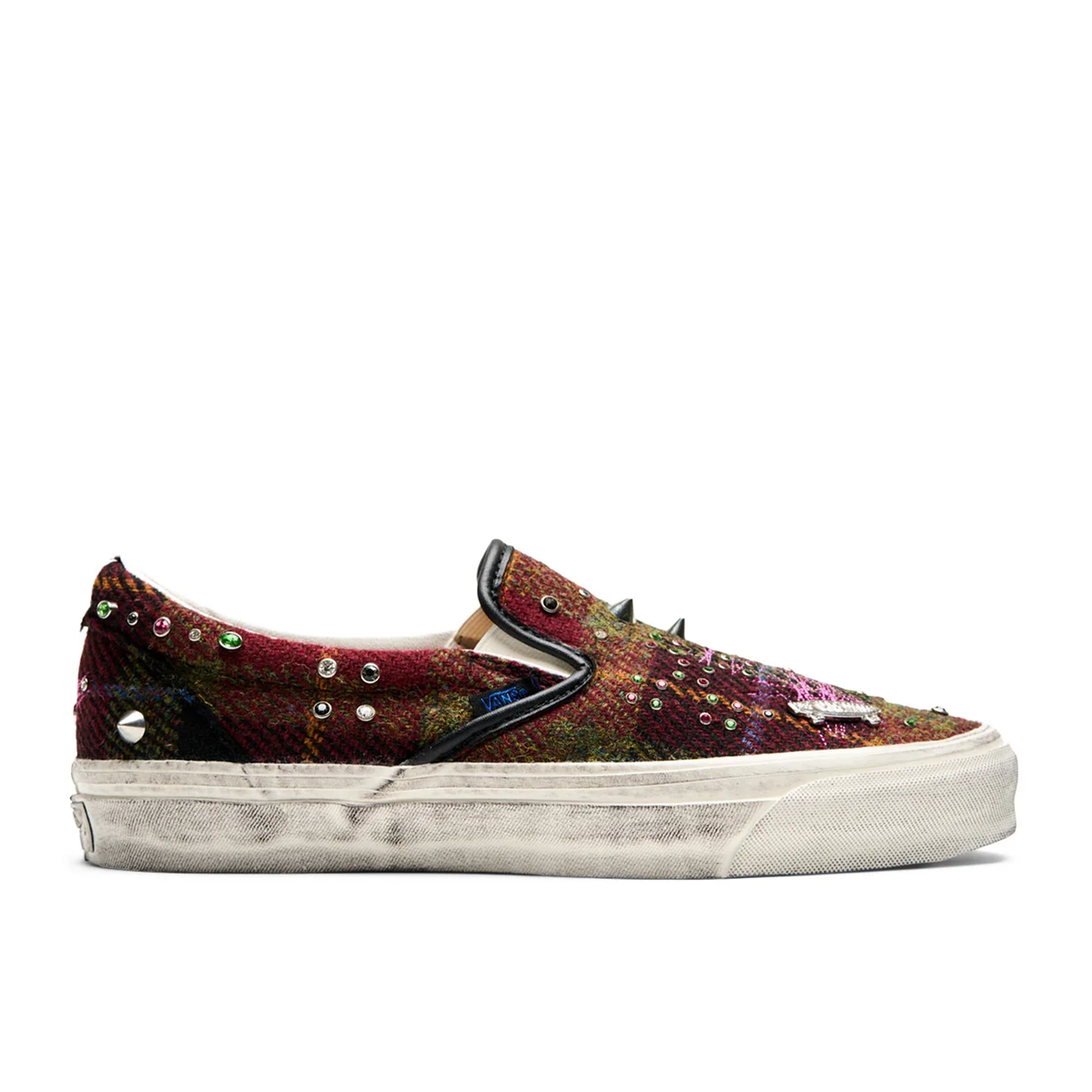 Men's Vans LX Classic Slip-On 98 Harris Tweed 'RED/M' - VN000E96BJN1
