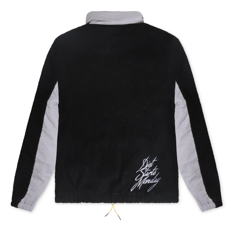 DIET STARTS MONDAY Fleece Zip Jacket - BLK/GREY-DSM-HOL23-003