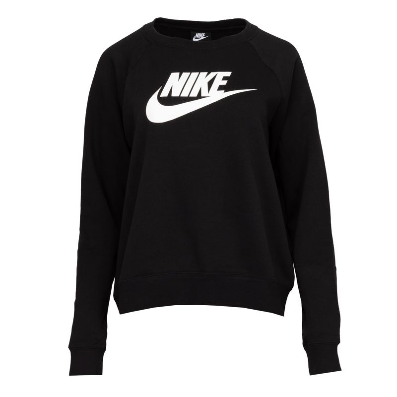 Wmns Nike Sportswear Essential Crew Fleece Hbr-Black- Bv4112-010