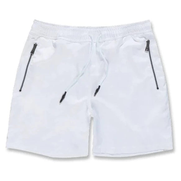 Jordan Craig Men Quarter Zip Nylon Short White Men s Size 2XL