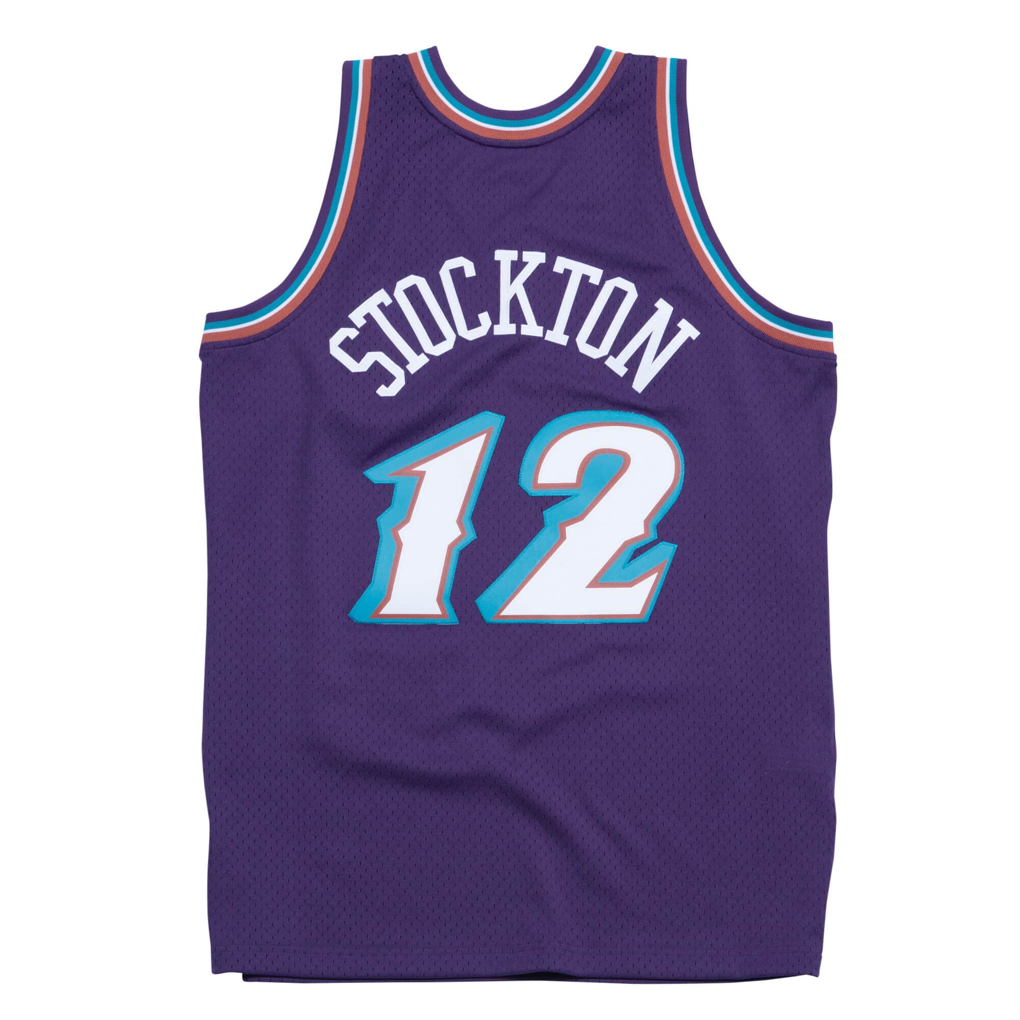 MITCHELL & NESS SWINGMAN JERSEY UTAH JAZZ ROAD 1996-97 JOHN STOCKTON-SMJYGS18217-UJAPURP96JST
