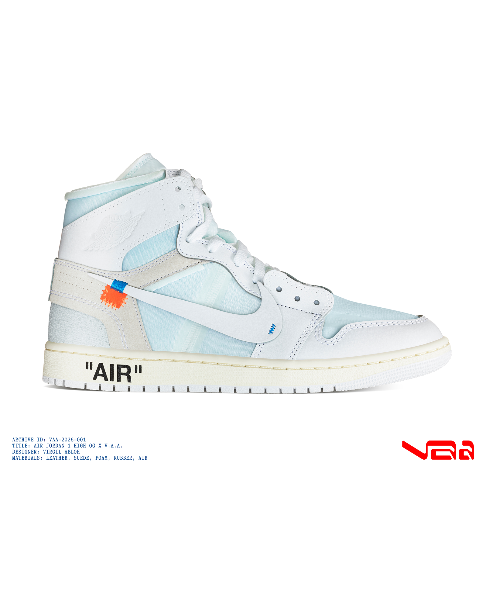 Lee Baron Air Jordan 1 High OG x V.A.A White/White Raffle