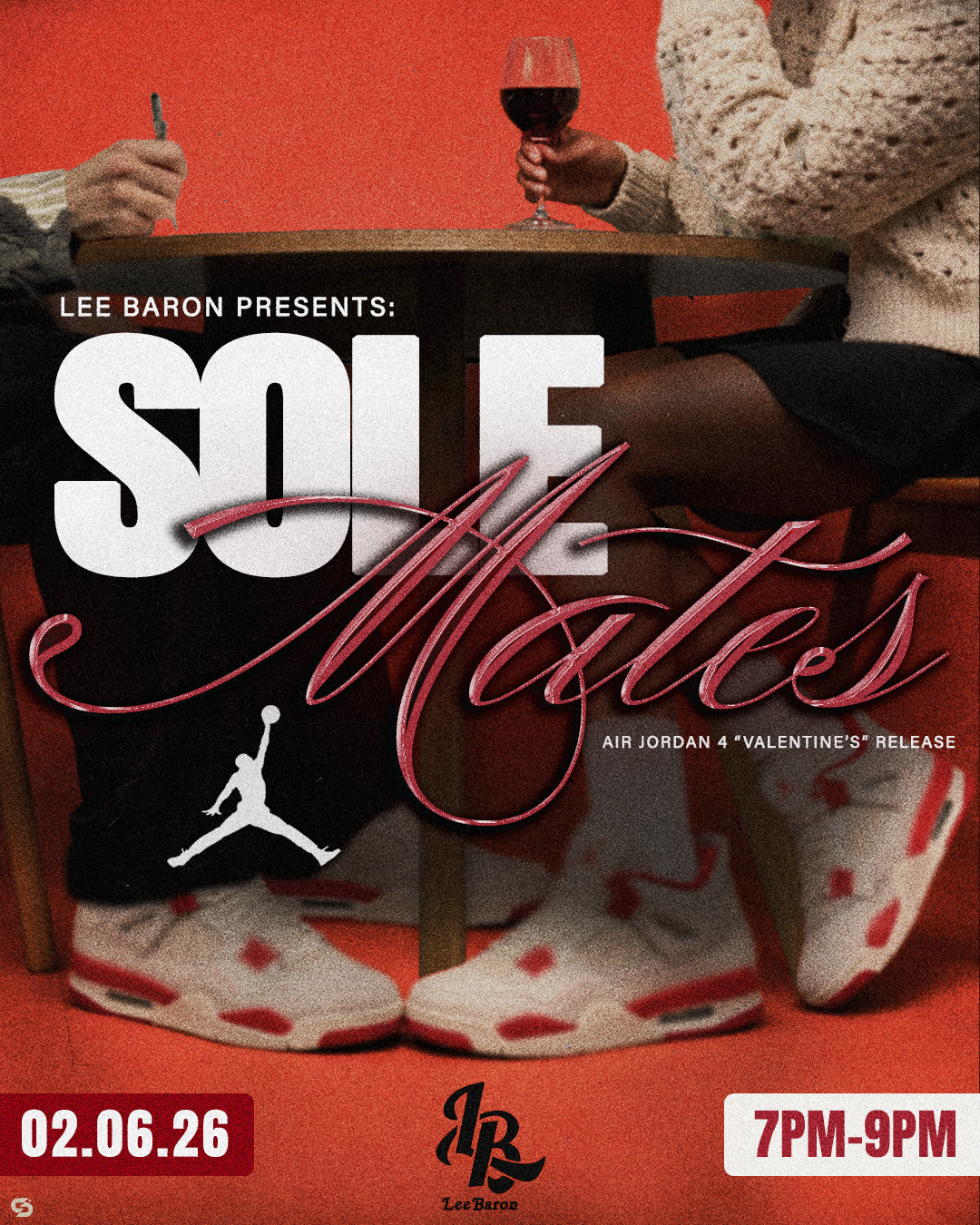 Lee Baron Presents Solemates: Air Jordan 4 Retro 'Valentines Day' Launch Event Sign Up