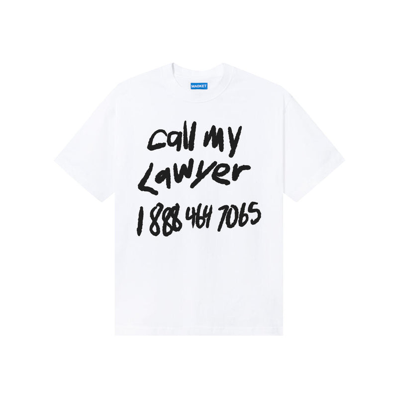 Market Scrawl My Lawyer T-shirt-White-399001803
