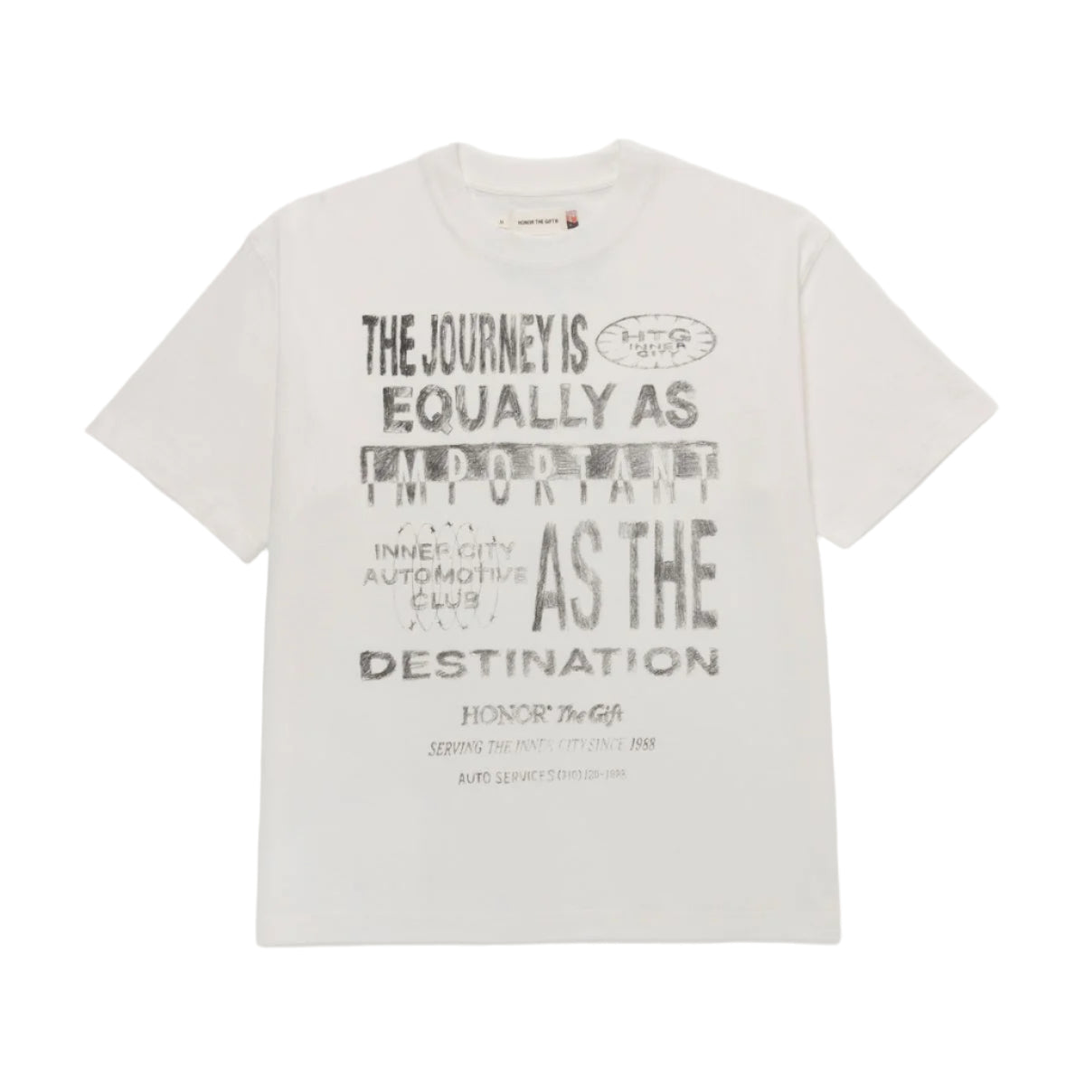 Honor The Gift Travelled Journey Tee-White- HTG250146