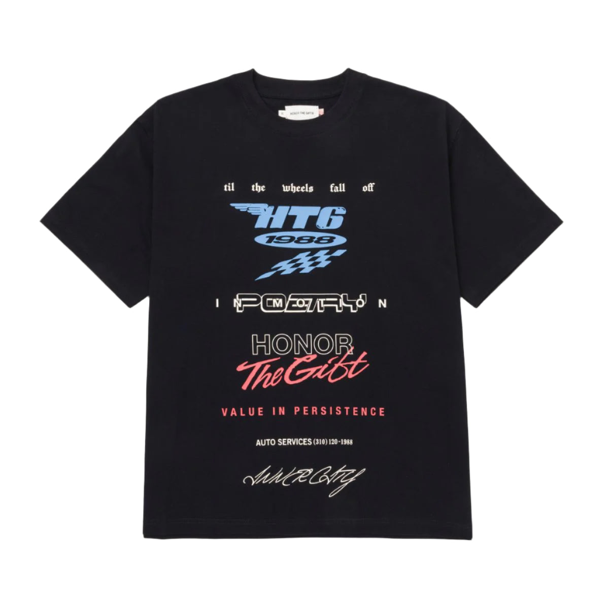 Honor The Gift Persistence Race Tee- Black -HTG250190