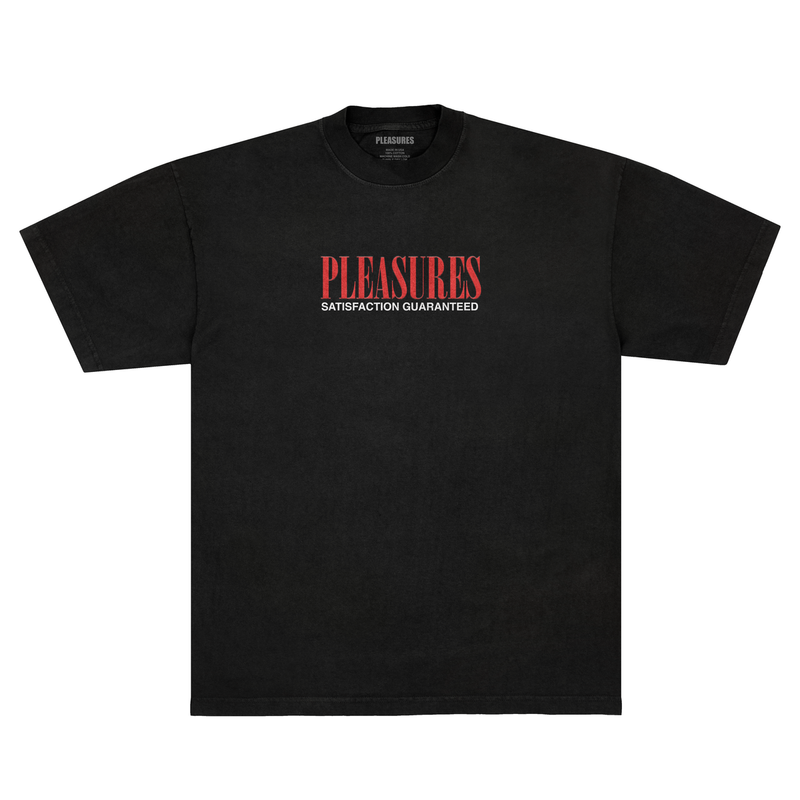 Pleasures Satisfaction T-shirt -P25SP052-Black