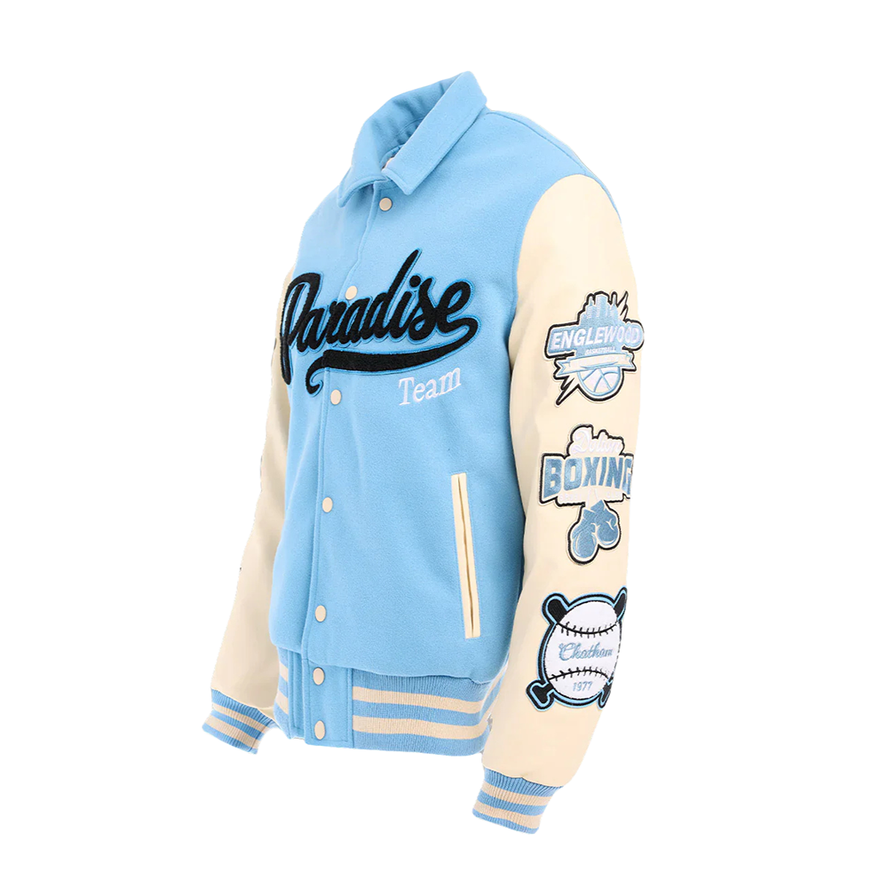 Jordan Craig Chicago Varsity Jacket-Sky Blue-91700