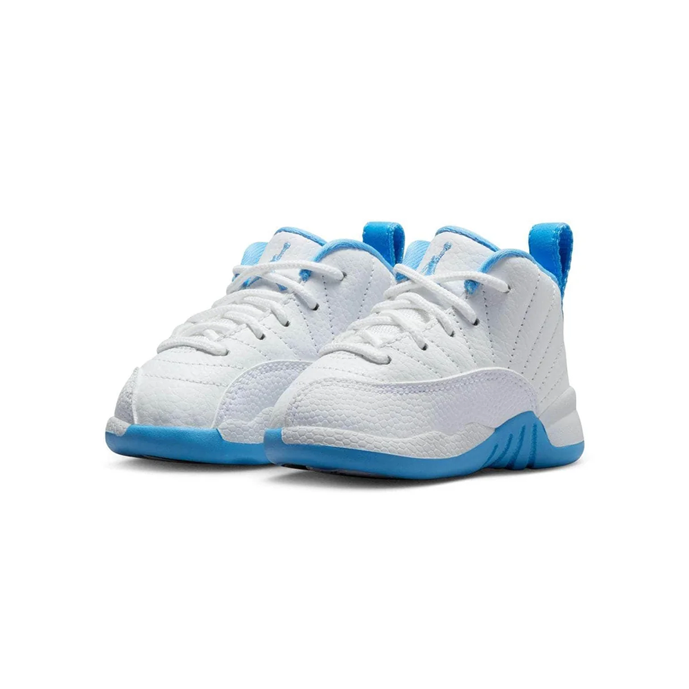 Toddler Jordan 12 Retro "White and University Blue" - 850000-112