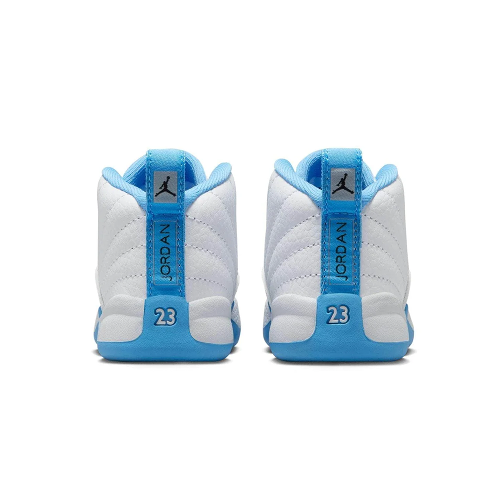 Toddler Jordan 12 Retro "White and University Blue" - 850000-112