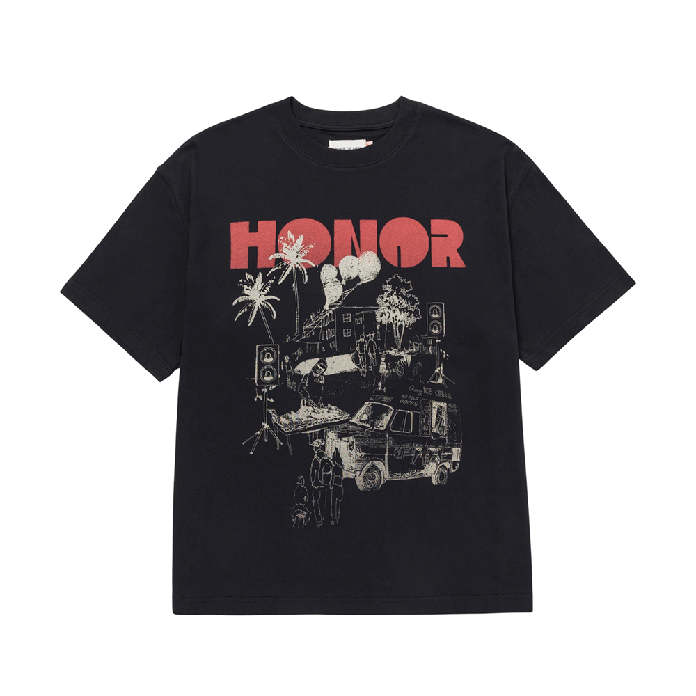 Honor The Gift Block Party T-shirt-Black-HTG250243