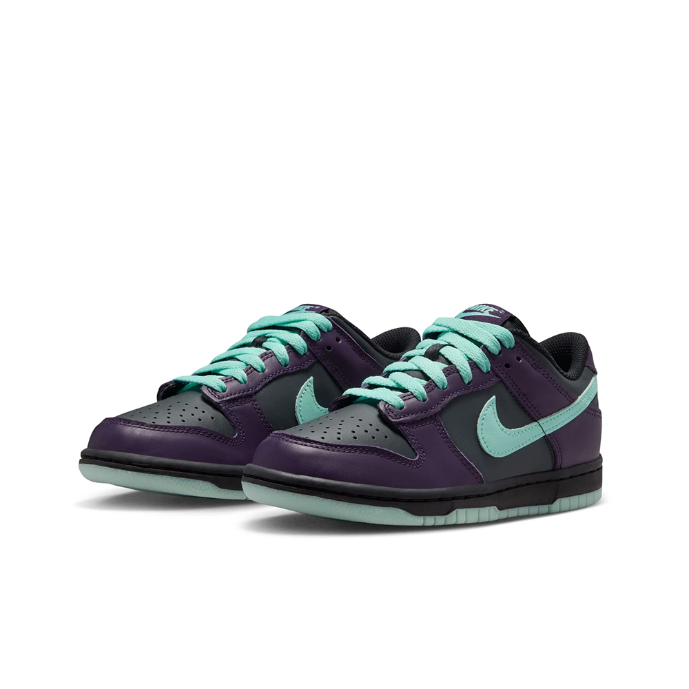 Grade School Nike Dunk Low 'DK Smoke Grey/Artisan Teal' - FB9109-013