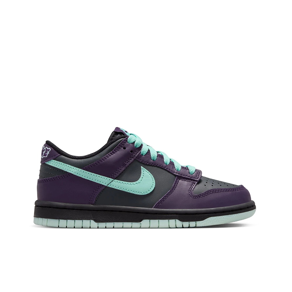 Grade School Nike Dunk Low 'DK Smoke Grey/Artisan Teal' - FB9109-013