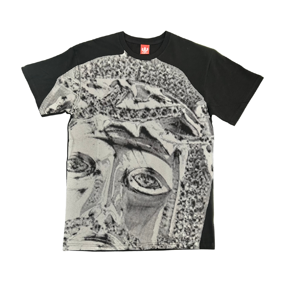 Ice Cream Big Face SS Tee-Black-451-7206
