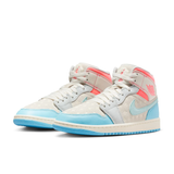 Women's Air Jordan 1 Mid 'Hot Lava Blue Chill' - IM7420-133