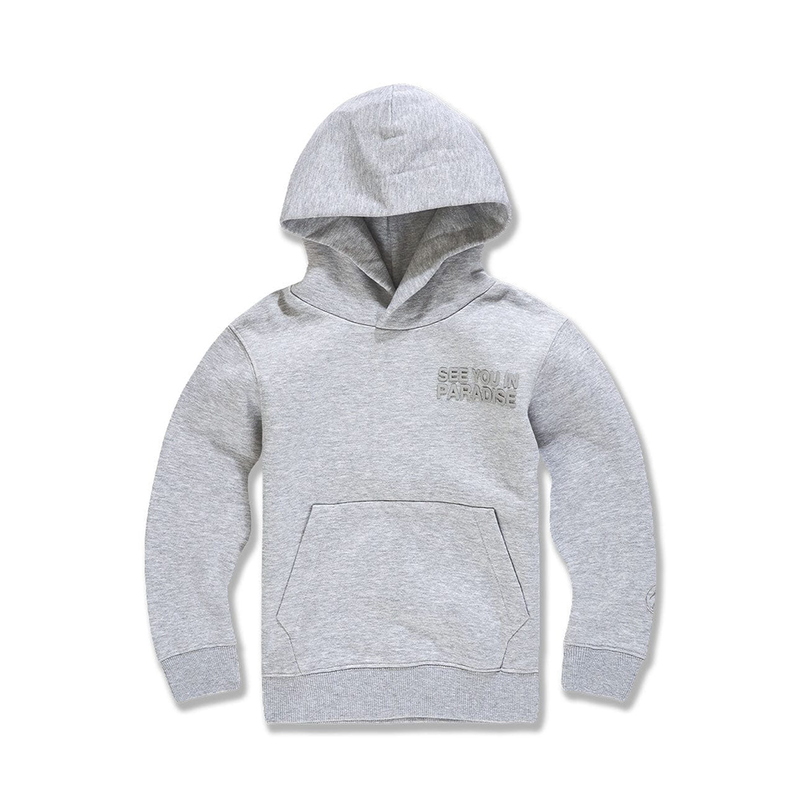 Kids Jordan Craig Paradise Tonal Pullover Hoodie -Grey- 8862HK