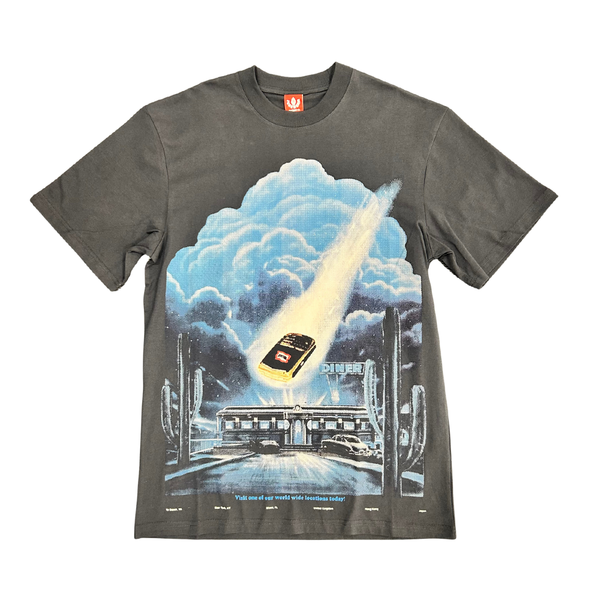 Ice Cream Impact SS Knit (Oversized Fit)-Charcoal Art-451-4308
