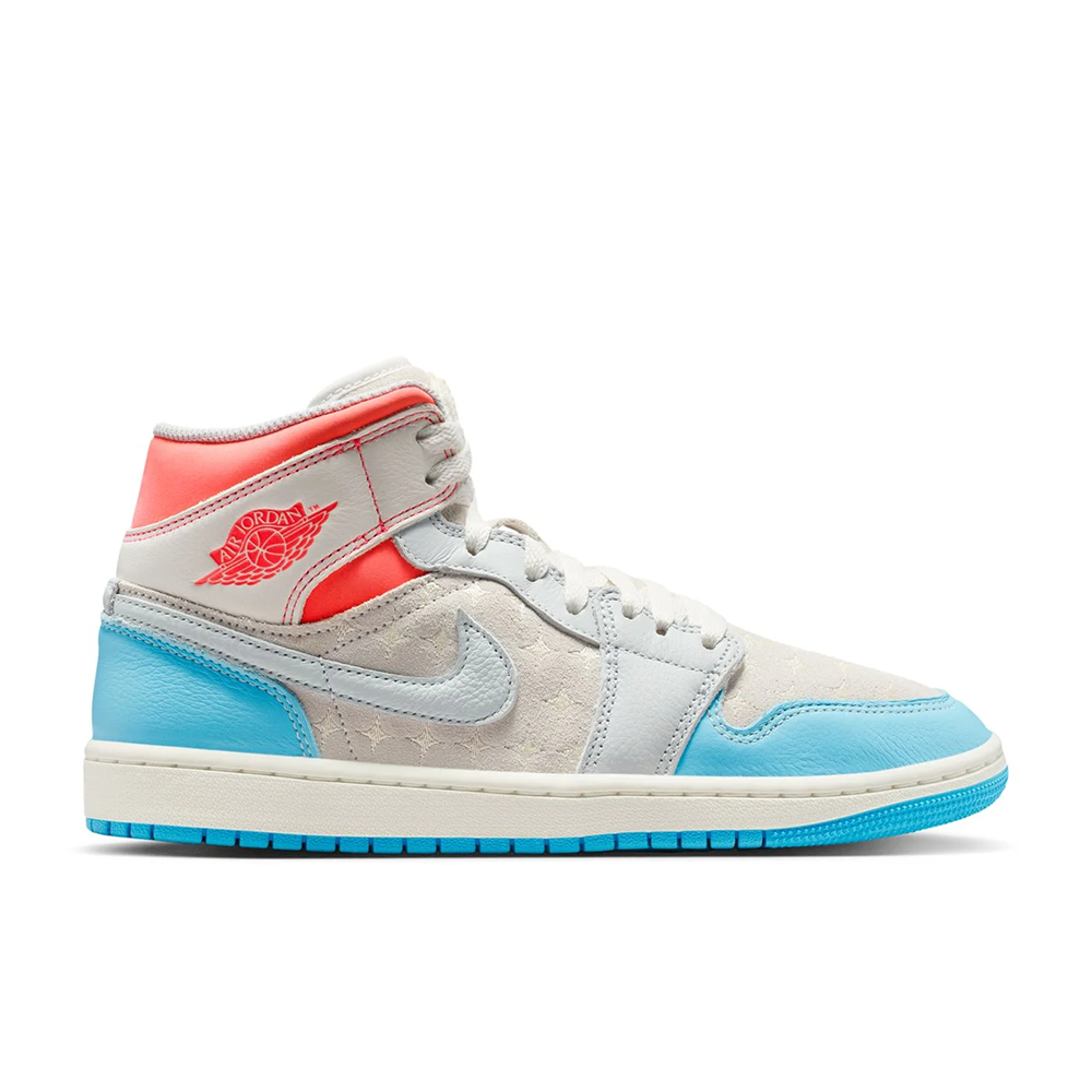 Women's Air Jordan 1 Mid 'Hot Lava Blue Chill' - IM7420-133