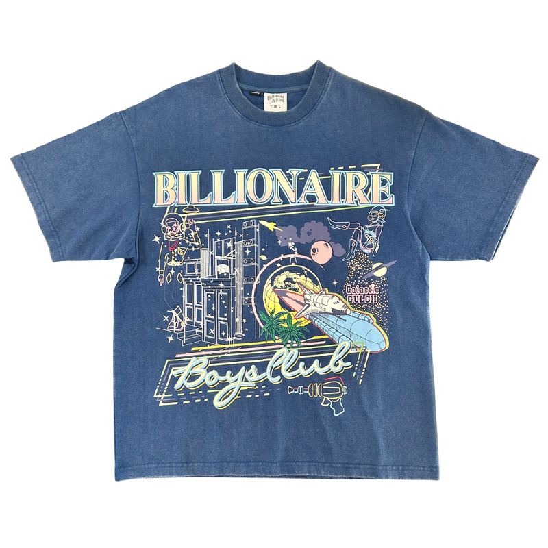 Billionaire Boys Club To The Moon SS Knit (Cropped Fit) - Navy Peony - 851-7306