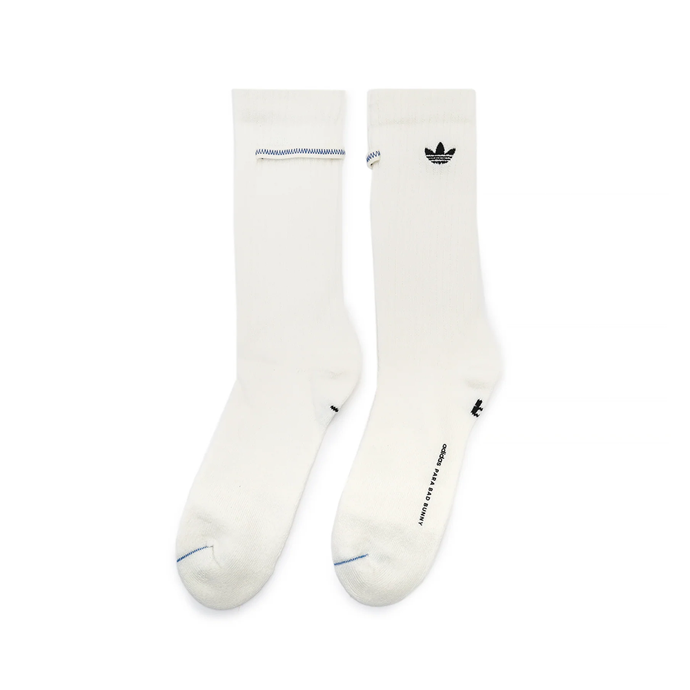 Adidas x Bad Bunny Crew Socks (3 Pack)-Chalk White - KC3583