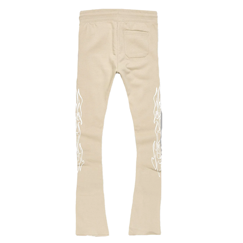 Jordan Craig Paradise Tour Stacked Sweatpants-Sand-8241L