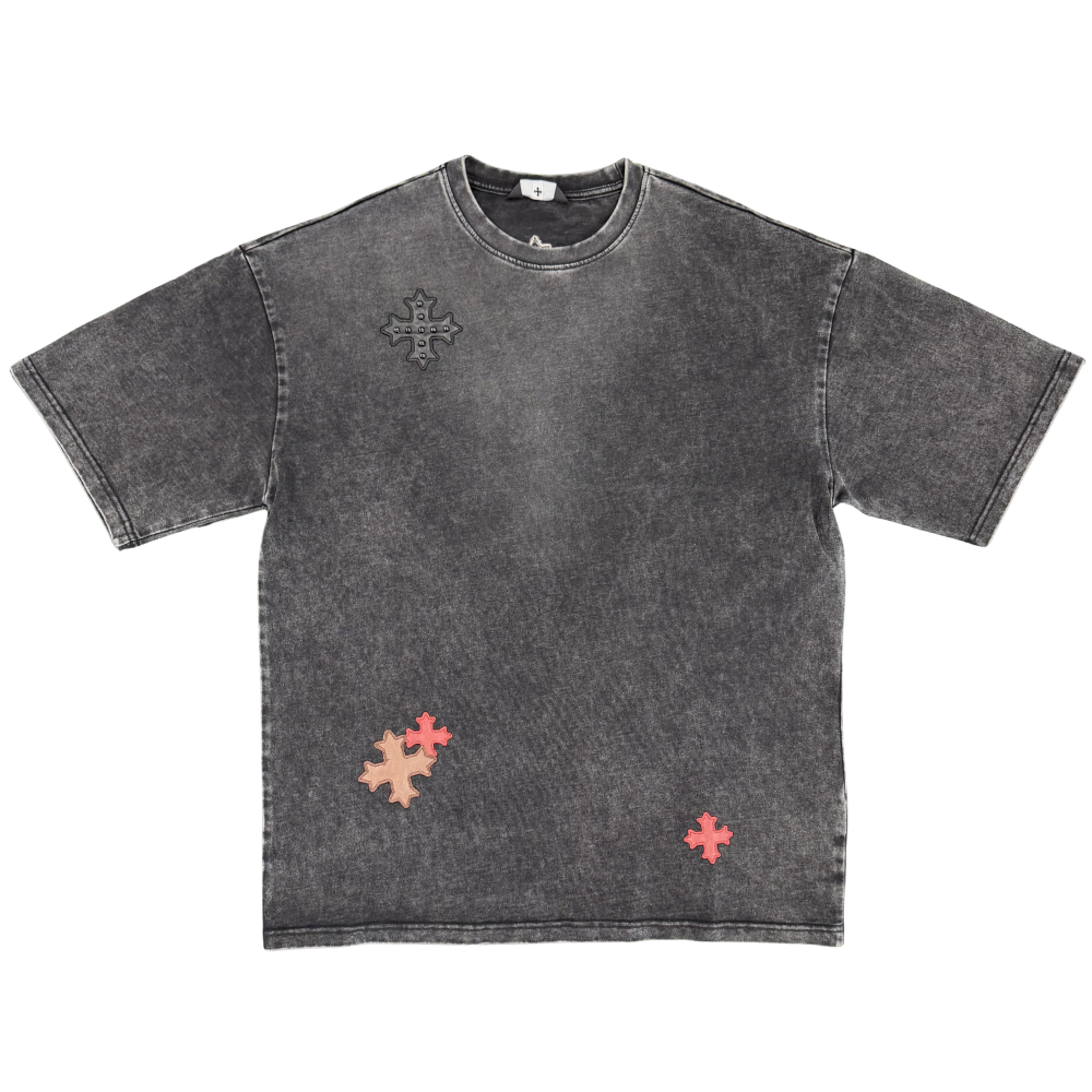 Jordan Craig T-Shirt with Patches-Black Shadow - 9188A