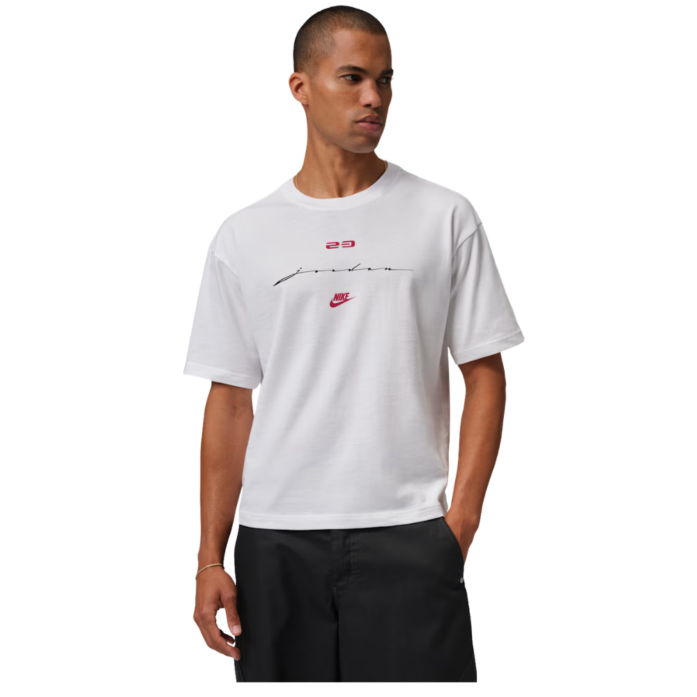 Jordan Flight Script T-Shirt-White - IF3014-100