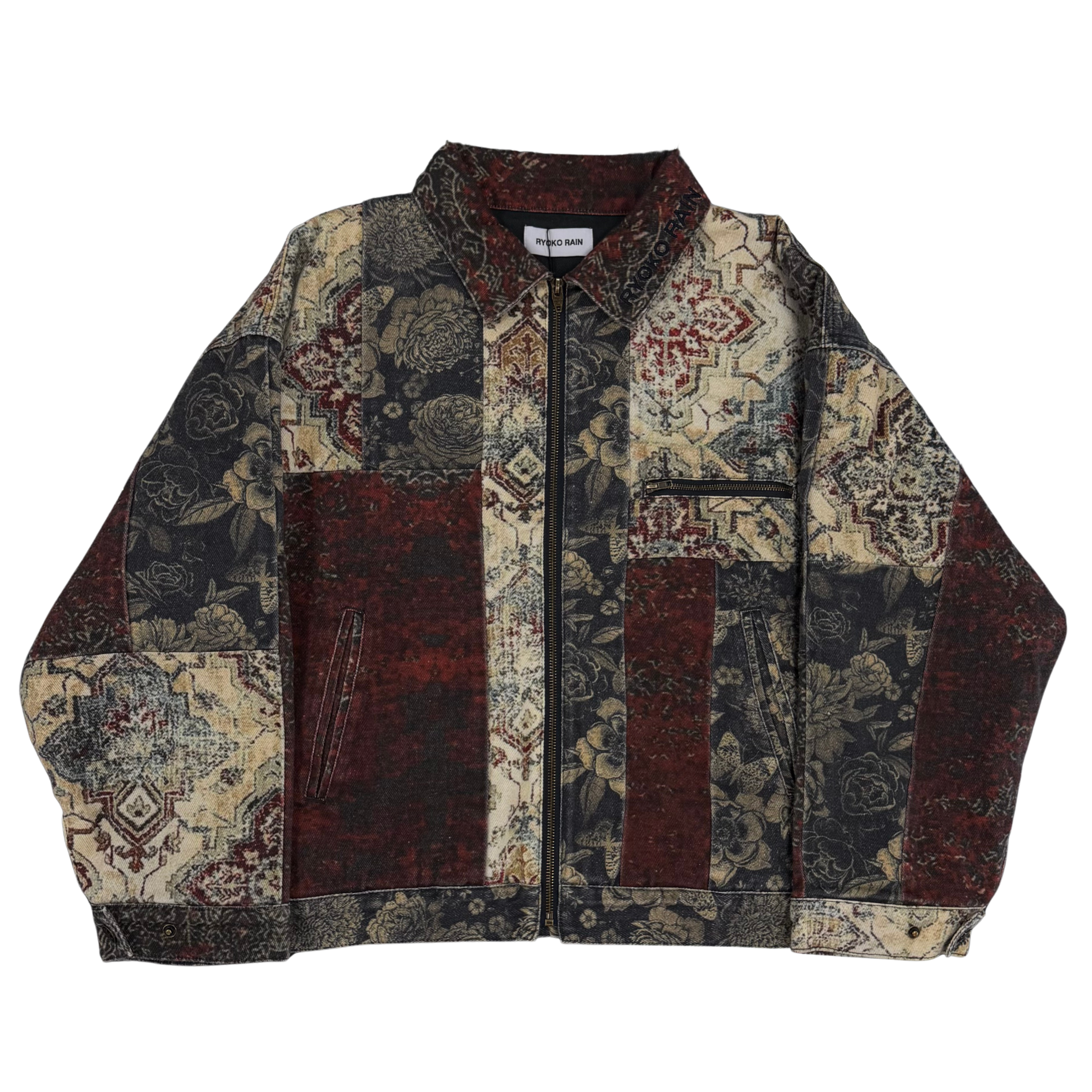 Ryoko Rain Vintage Patch Work Jacket - Multi - RYO-FA26-14