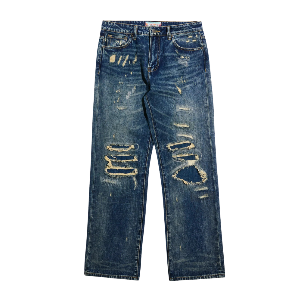 Nothing Grows Overnight Timeless Denim Jeans-Blue Wash - NGO-FW25-1022