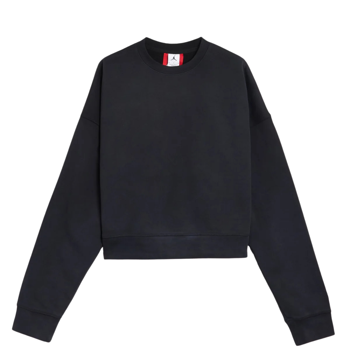 Men's Jordan IH Essntl Crop Flc Crew-Black-IQ6294-010