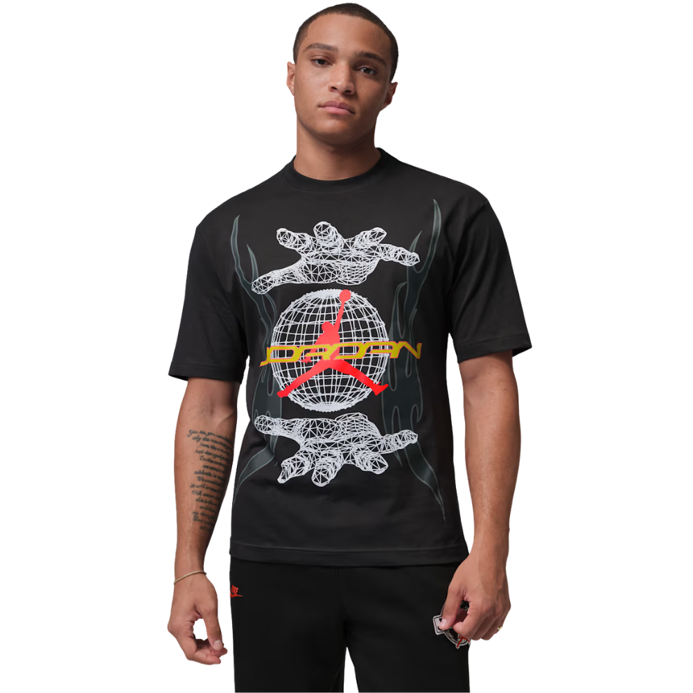 Jordan Graphic T-Shirt - Black/Infrared - IQ0786-045