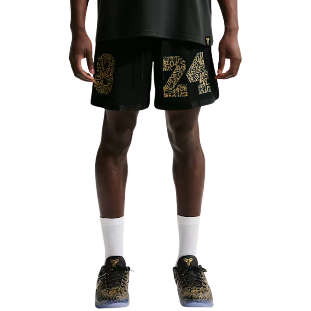 Nike Kobe Basketball Shorts-Black/Metallic Gold - IF4939-010