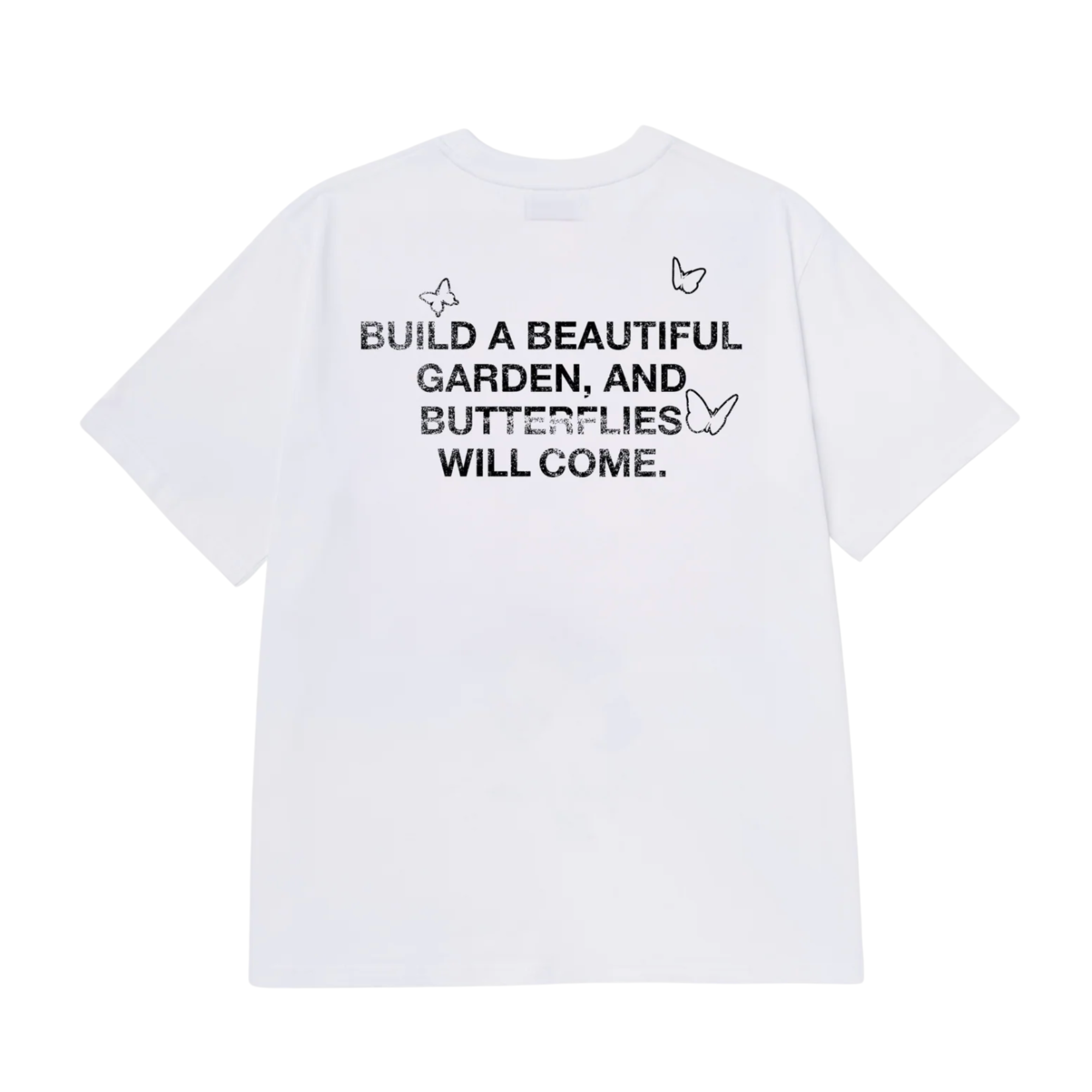 Ryoko Rain Butterfly Garden Tee - White - RYO-FA26-26